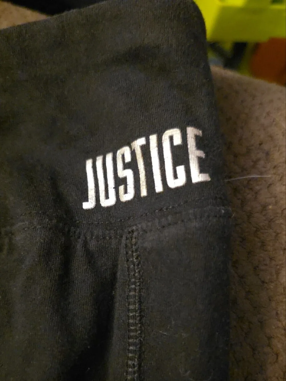 Justice Black Girls Athletic Leggings with Mesh Panels, Size 14/16